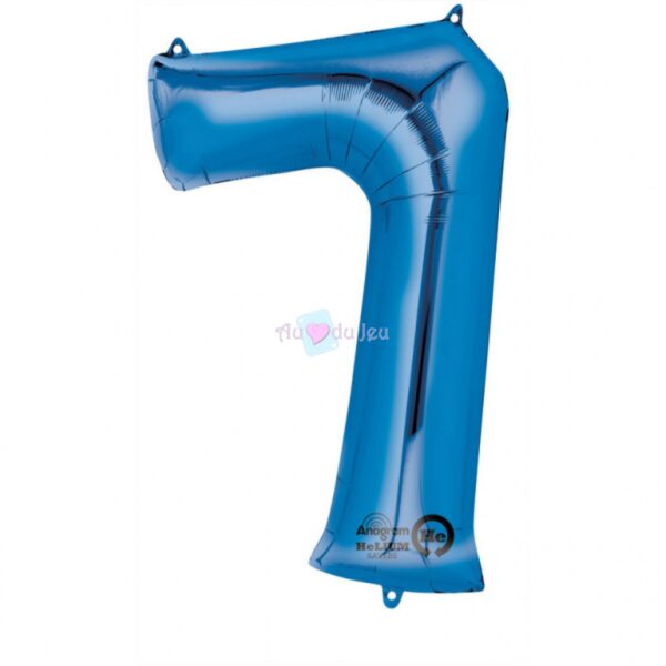 Ballon Chiffre 7 Bleu – Image 2