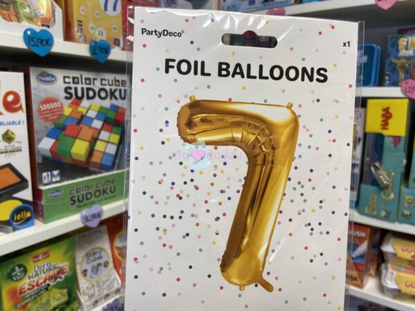 Ballon Chiffre 7 - Dore (86 cm) Fun With Mum