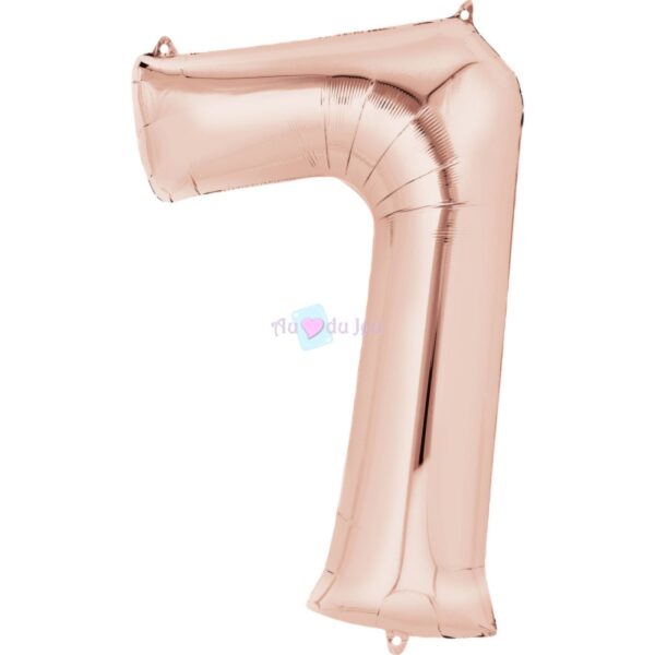 Ballon Chiffre 7 Rose Gold – Image 2