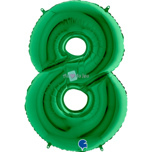 Ballon Chiffre 8 Vert 102 cm