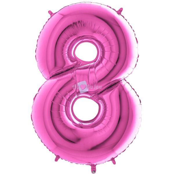Ballon Chiffre 8 Violet 102 cm