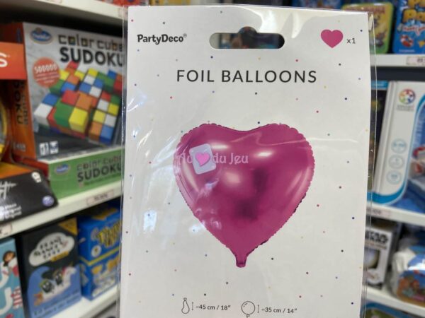 Ballon Coeur 48 cm Fushia PartyDeco