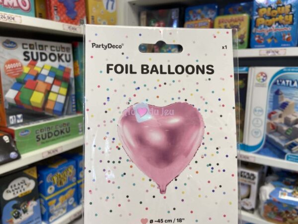 Ballon Coeur 48 cm Rose PartyDeco