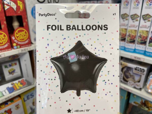 Ballon Etoile 48 cm Noir PartyDeco