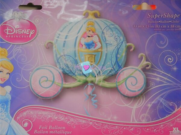 Ballon Hélium Carrosse de Cendrillon Géant