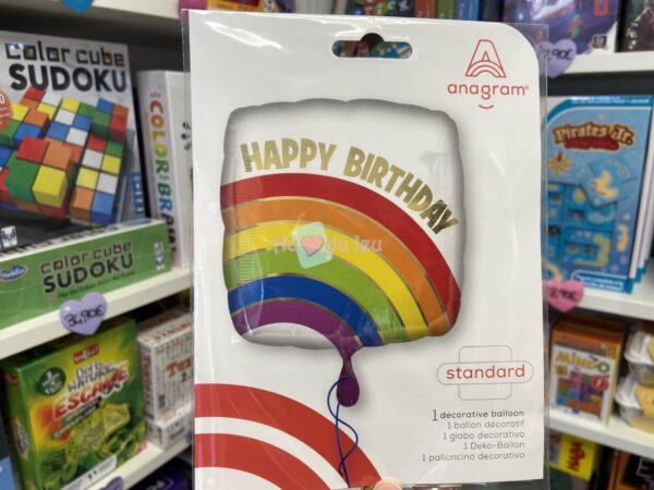 Ballon Happy Birthday Arc-en-ciel
