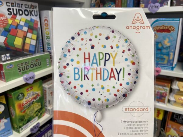 Ballon Happy Birthday Confetti