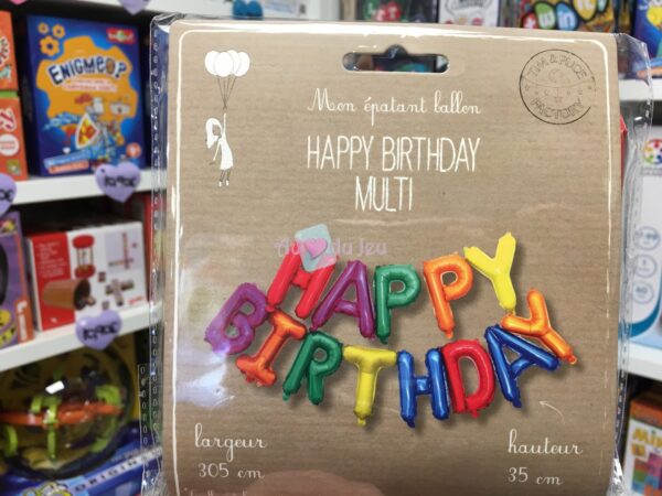 Ballon Happy Birthday Multicolore