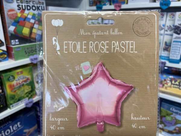 Ballon Mylar Etoile Rose