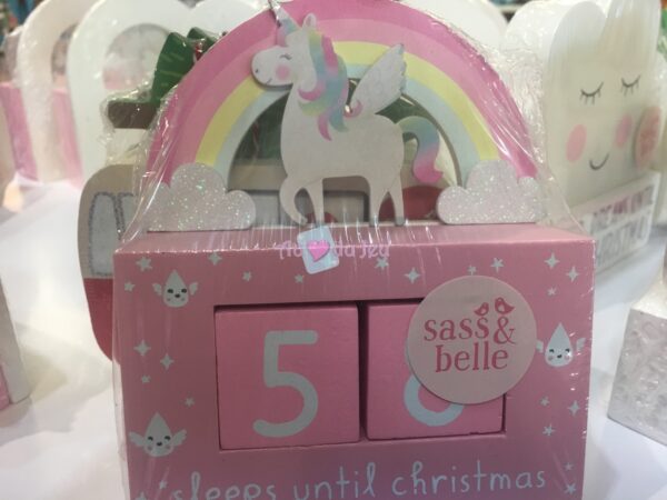 Blocs Décompte de Noël Licorne