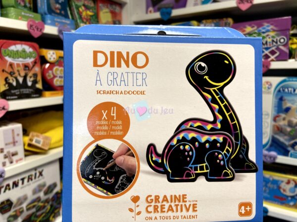 Boite Cartes à Gratter 3D - Dino