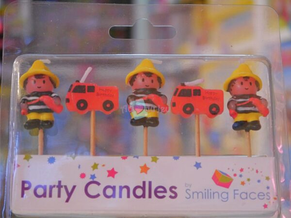 5 Bougies Anniversaire Pompiers