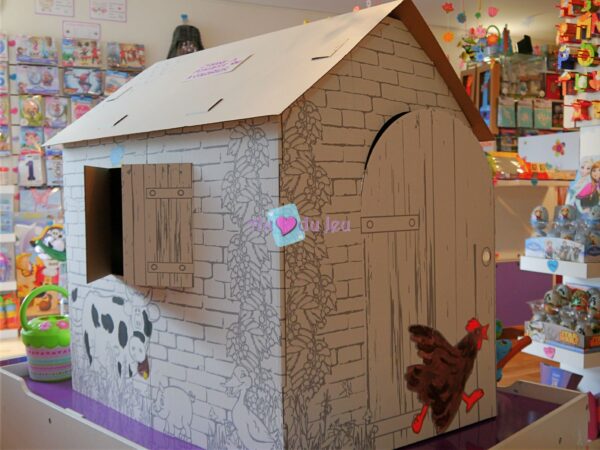Cabane En Carton à Colorier – Image 2