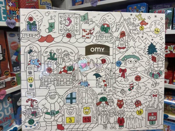 Calendrier de L'Avent à Colorier Fun et Gourmand