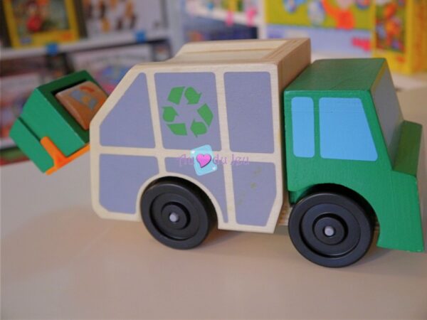 Camion Poubelle en bois – Image 2