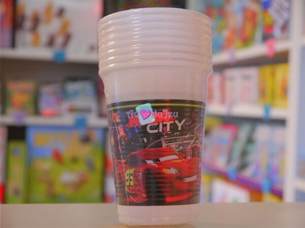8 Gobelets Cars Flash McQueen