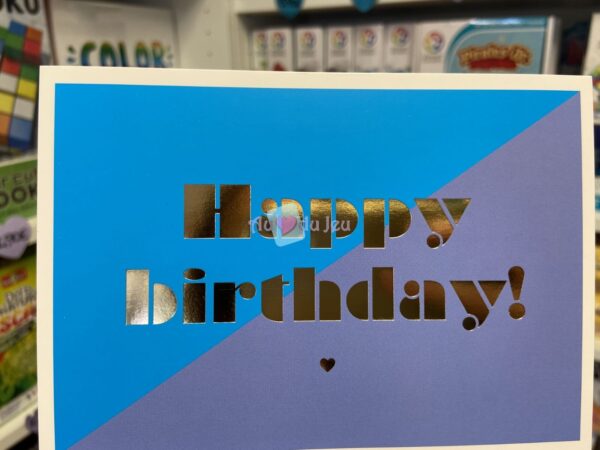 Carte Anniversaire Bleu