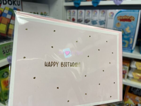 Carte Anniversaire Coeurs Roses