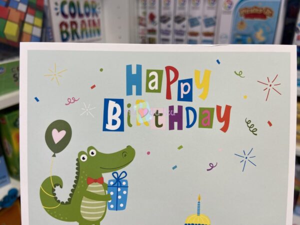 Carte Anniversaire Crocodile
