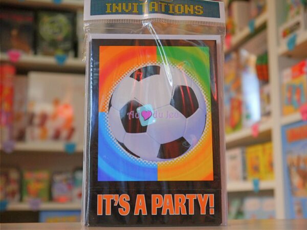 Cartes d'Invitation Anniversaire Football
