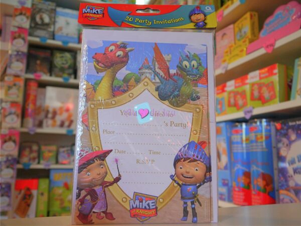 Cartes d'Invitation Anniversaire Mike Le Chevalier
