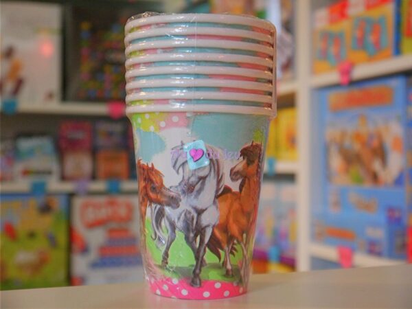 8 Gobelets Chevaux