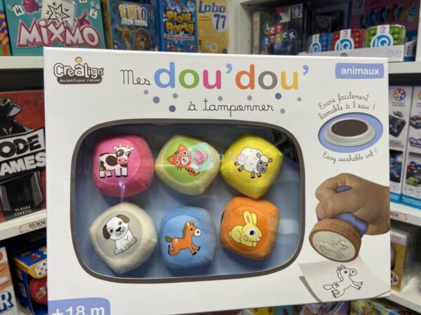 Coffret Doudou Tampons Animaux Créa Lign'