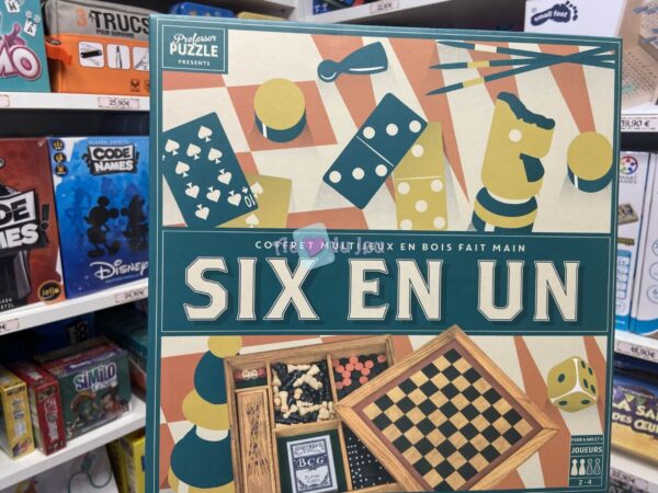 Coffret Multijeux en Bois 6 en 1