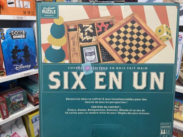 Coffret Multijeux en Bois 6 en 1 – Image 2