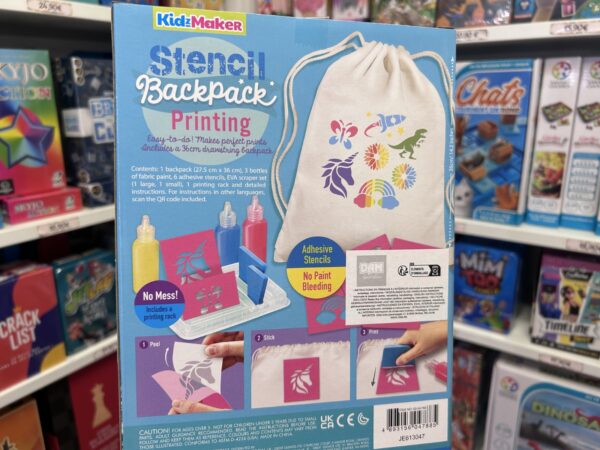 Coffret Pochoirs Sur Sac A Dos 4M