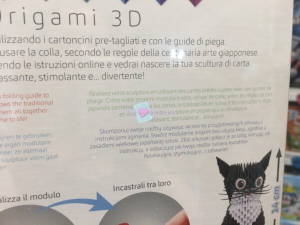 Creagami - Origami 3g : Chat 631 Pièces – Image 3