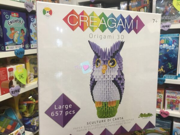 Creagami - Origami 3g : Hibou 657 Pièces CreativaMente