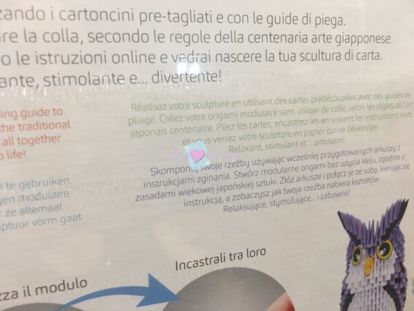 Creagami - Origami 3g : Hibou 657 Pièces CreativaMente