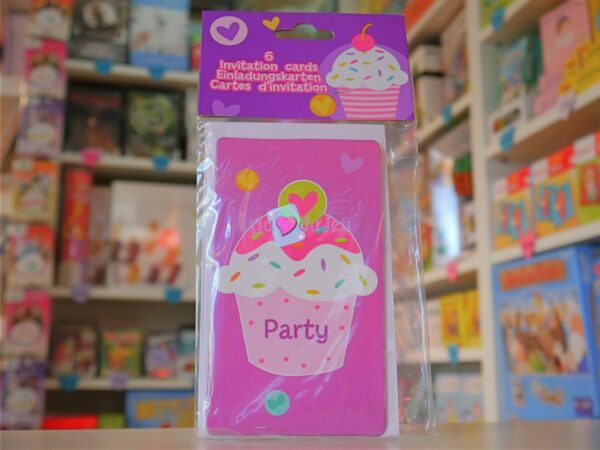 Cartes Invitations Cupcake