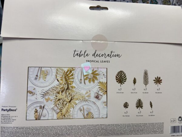 Decorations de Table Tropical Ginger Ray