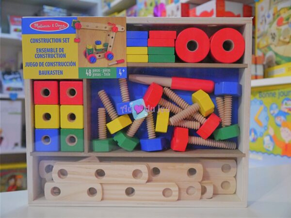 48 Pièces Construction en Bois