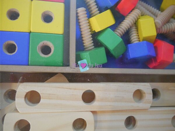 48 Pièces Construction en Bois – Image 3