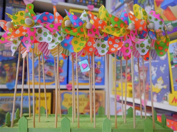 Moulin à Vent Éolienne Multicolore