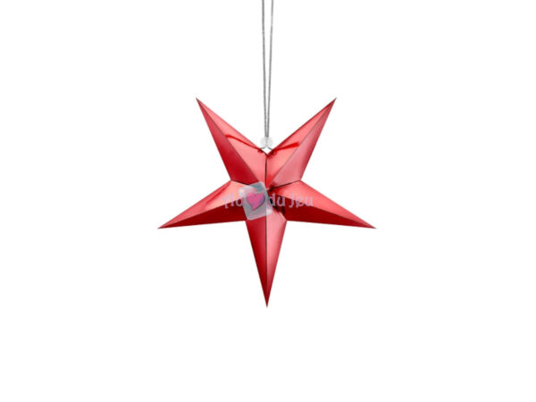 Etoile en Papier Rouge - 30 cm