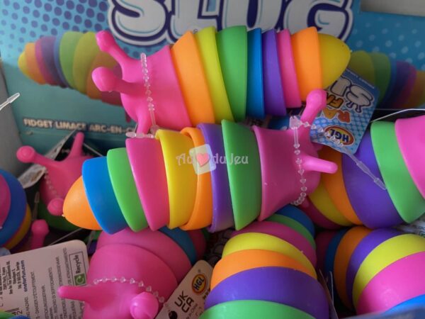 Fidget Limace Arc-en-ciel