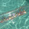 Frite de Piscine Gonflable à Paillettes