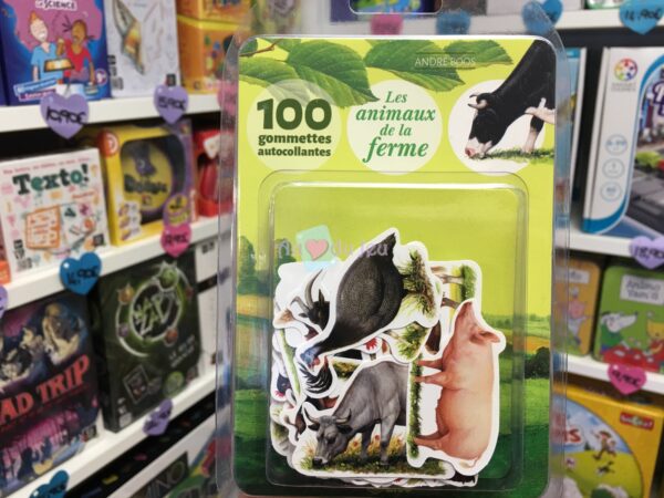 100 Gommettes Les Animaux de la Ferme