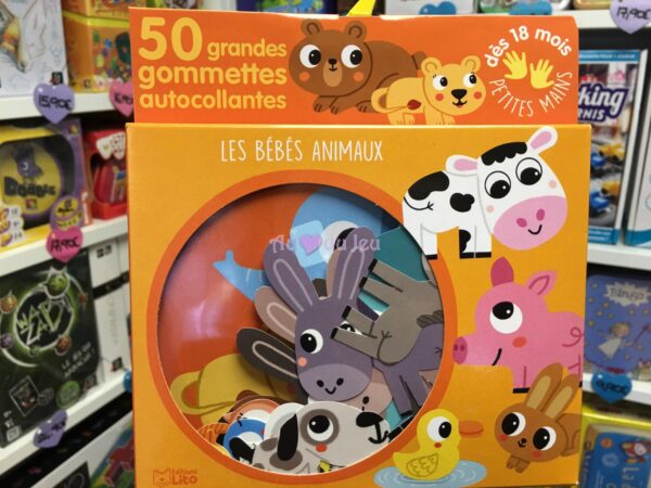 50 Gommettes Petites Mains Bebes Animaux