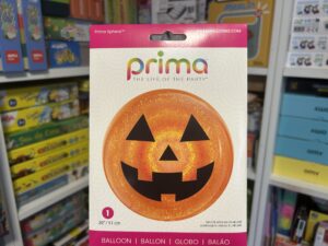 Halloween - Ballon Citrouille Glitter