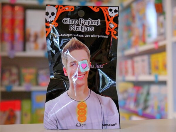 Collier luminescent citrouilles Halloween