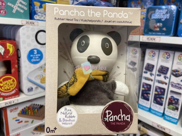 Hochet en Caoutchouc Naturel Panda