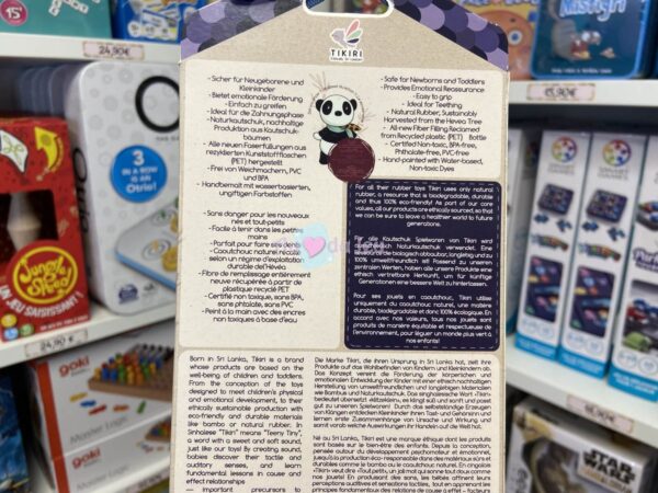 Hochet en Caoutchouc Naturel Panda – Image 2