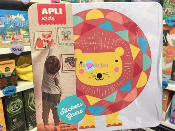 Jeu de Gommettes Lion APLI Kids