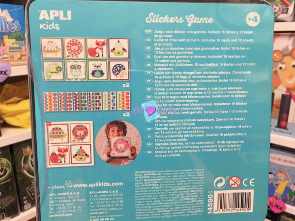 Jeu de Gommettes Lion APLI Kids