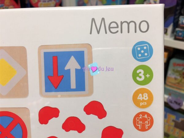 Jeu de Memo en bois Panneaux – Image 2